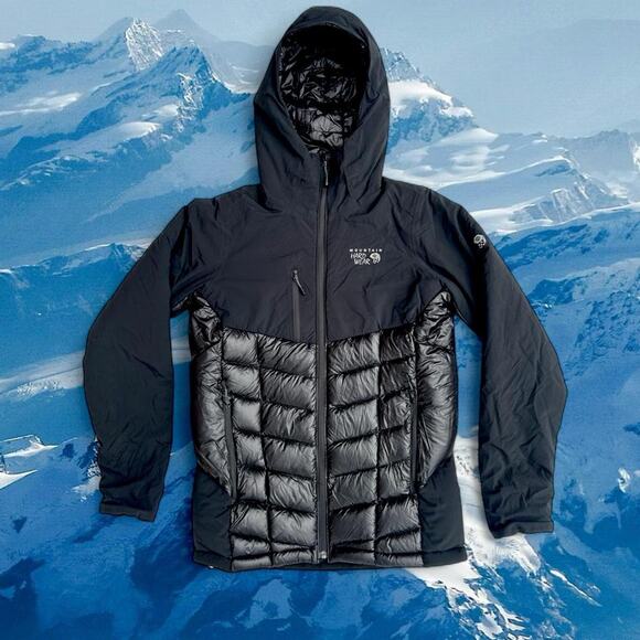 Mountain hardwear hooded hybrid puffer - Picture 1 of 8